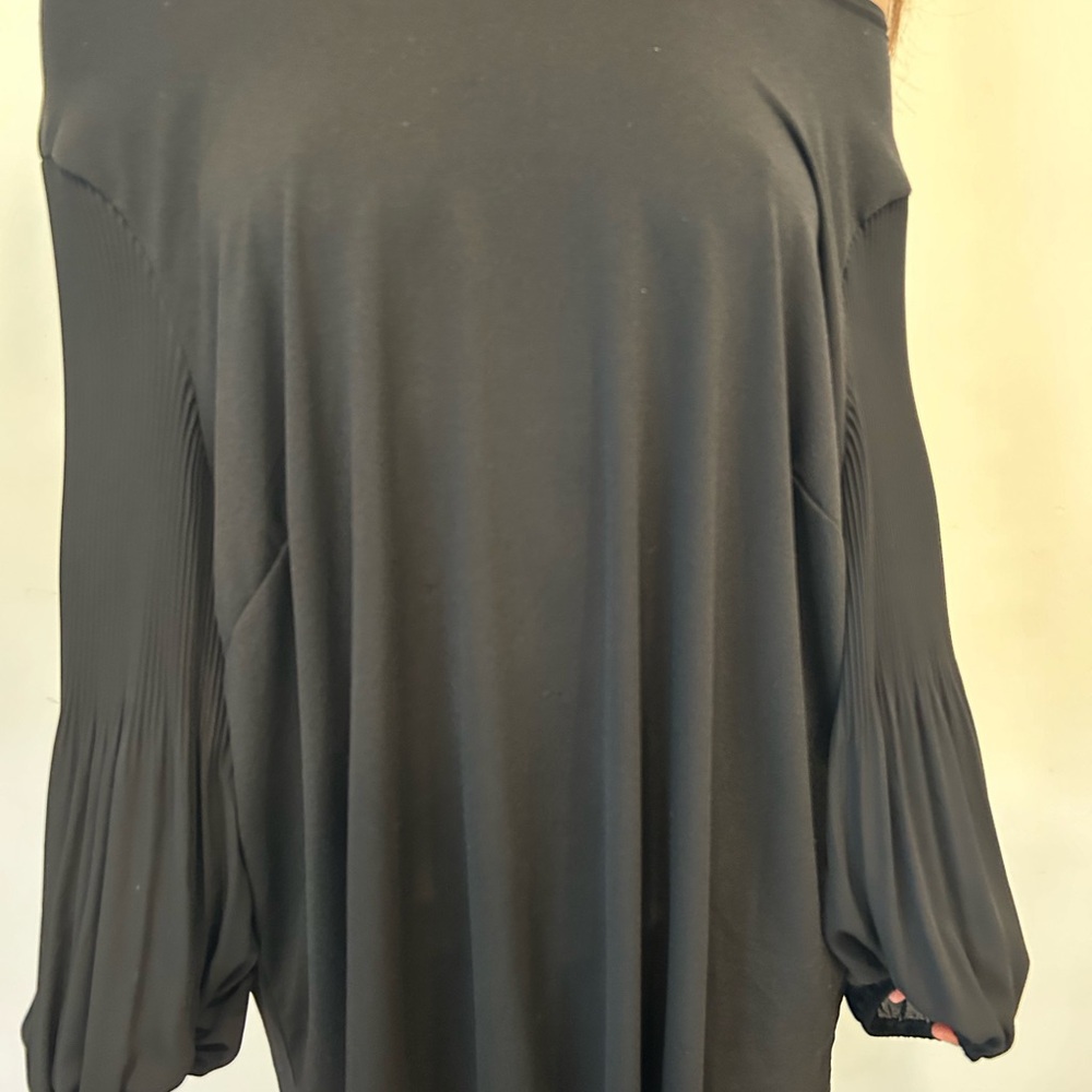 Adrianna Papell Black Off-Shoulder Women's Top XL